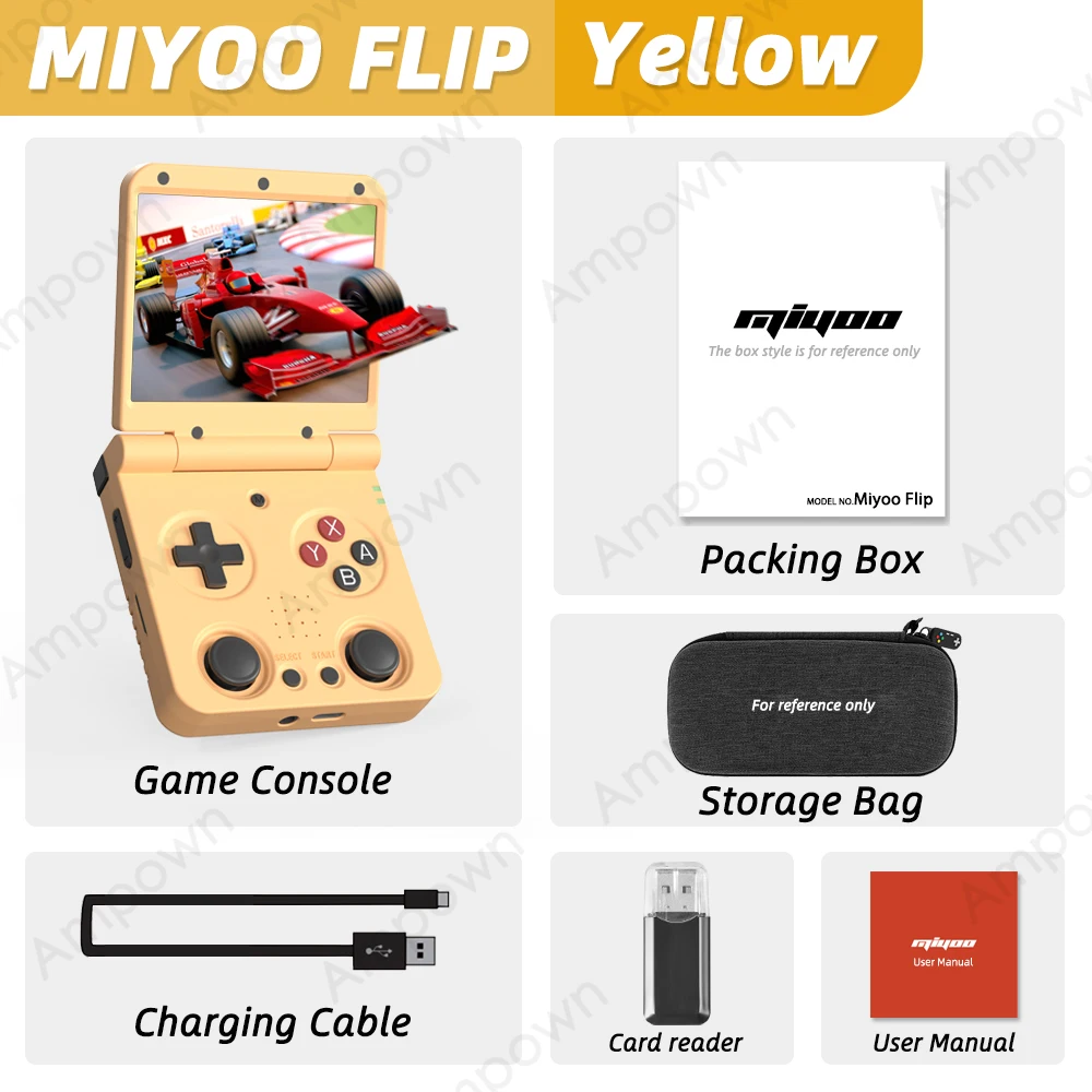 Retro Gaming Os - جهاز ألعاب محمول MIYOO FLIP V2