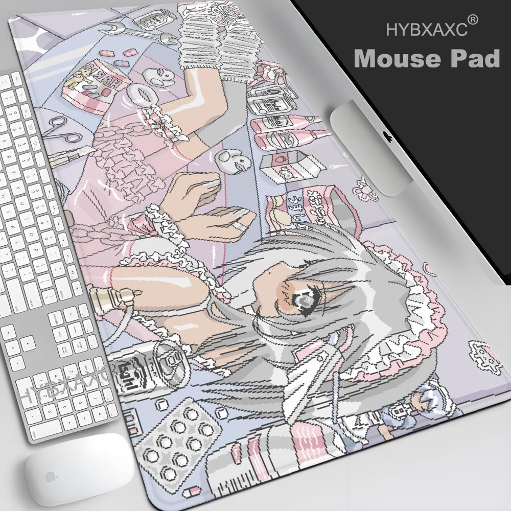 Retro Gaming Desk Setup - لوحة ماوس Pixel Art Anime Girl