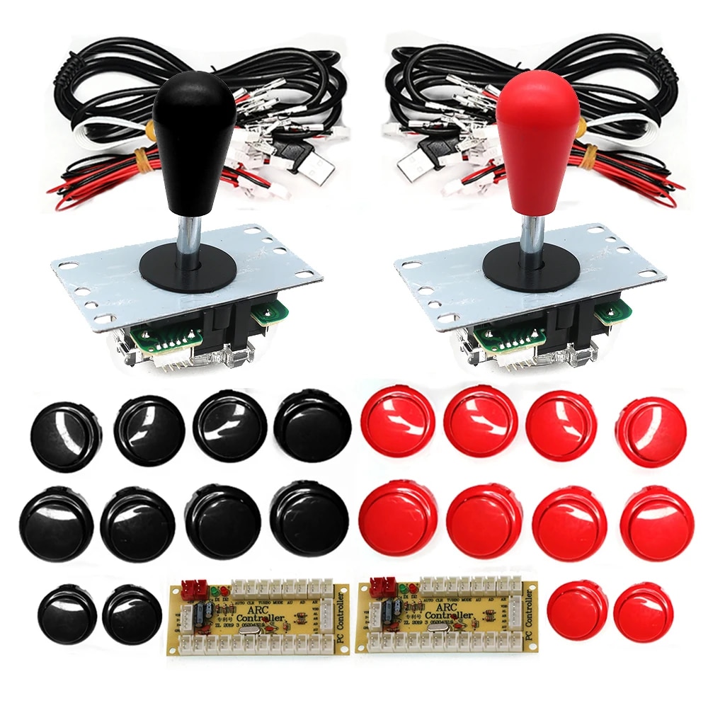Arcade Button Kit - نسخة سانوا لعبة آلة ممر وحدة