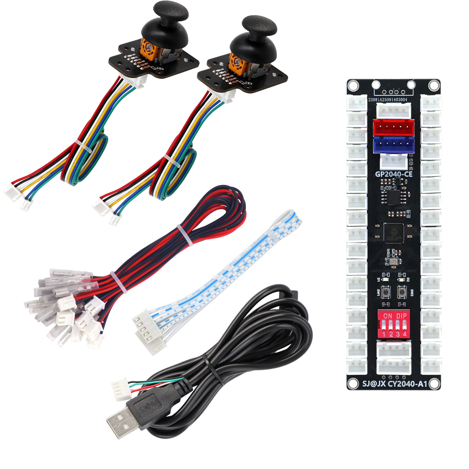 Arcade Button Kit - مجموعة أزرار وعصا تحكم أركيد SJ@JX