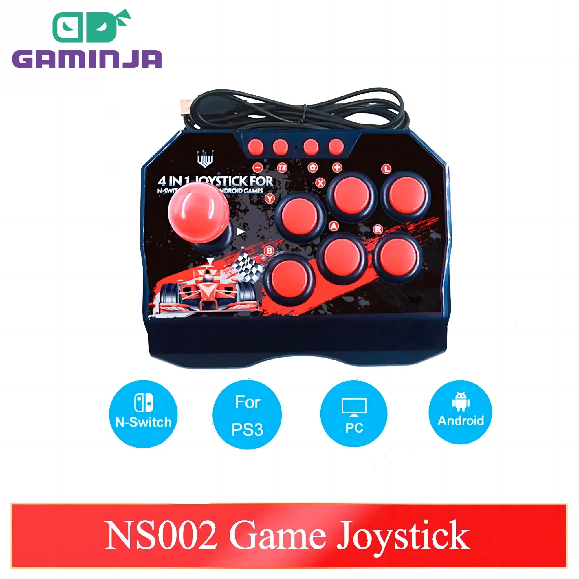 Retro Gaming Os - GAMINJA NS002 4 في 1 ريترو