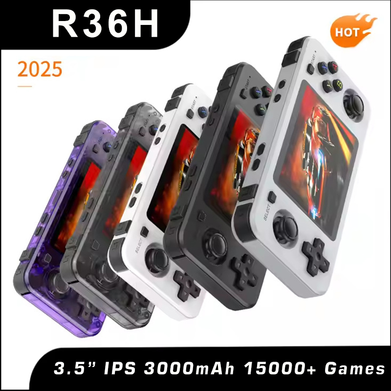 Retro Gaming Images - جديد R36H ريترو وحدة تحكم محمولة