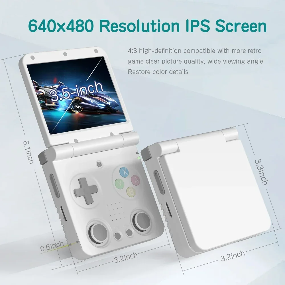 جهاز ألعاب محمول MIYOO FLIP V2 - مراجعة Retro Gaming Os وسعره
