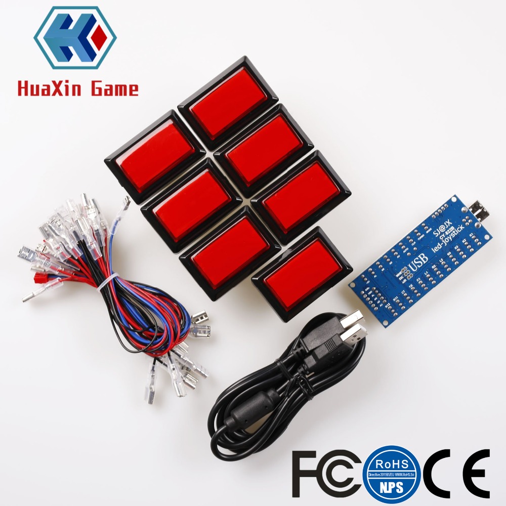 مجموعة ألعاب أركيد مستطيلة بإض - مراجعة Arcade Button Kit وسعره