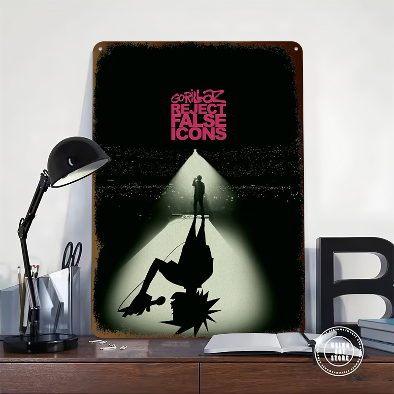 ملصق مطبوع بتصميم Gorillaz Rej - مراجعة Retro Gaming Icons وسعره