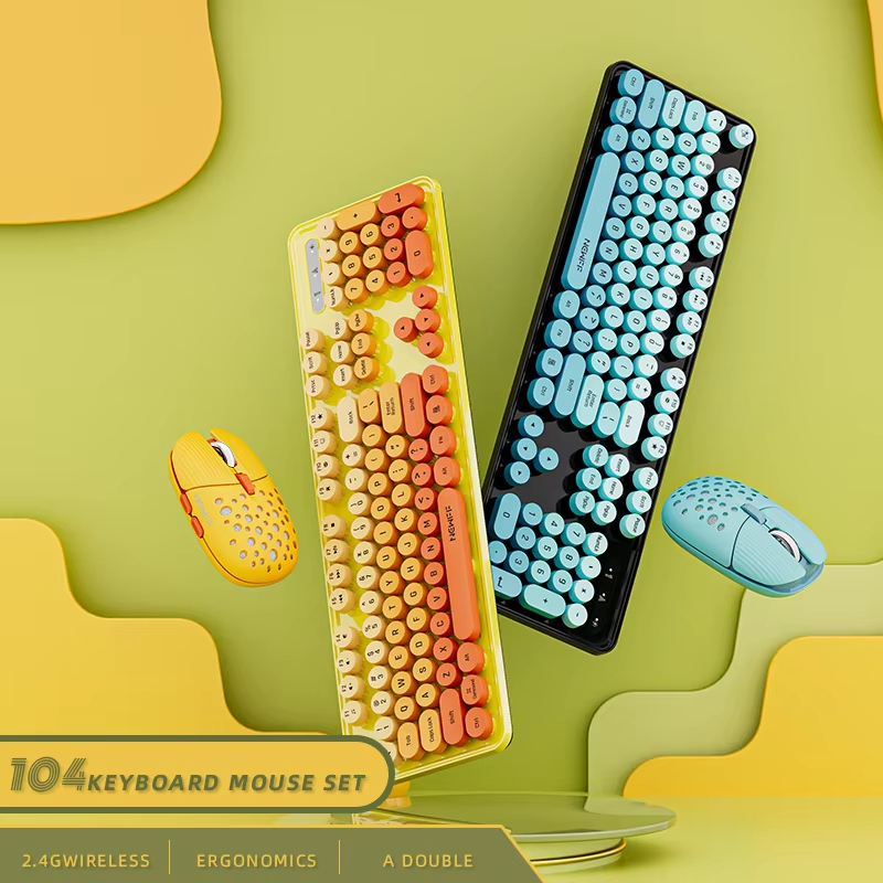 لوحة مفاتيح وماوس لاسلكي بتردد - مراجعة Retro Gaming Kc وسعره