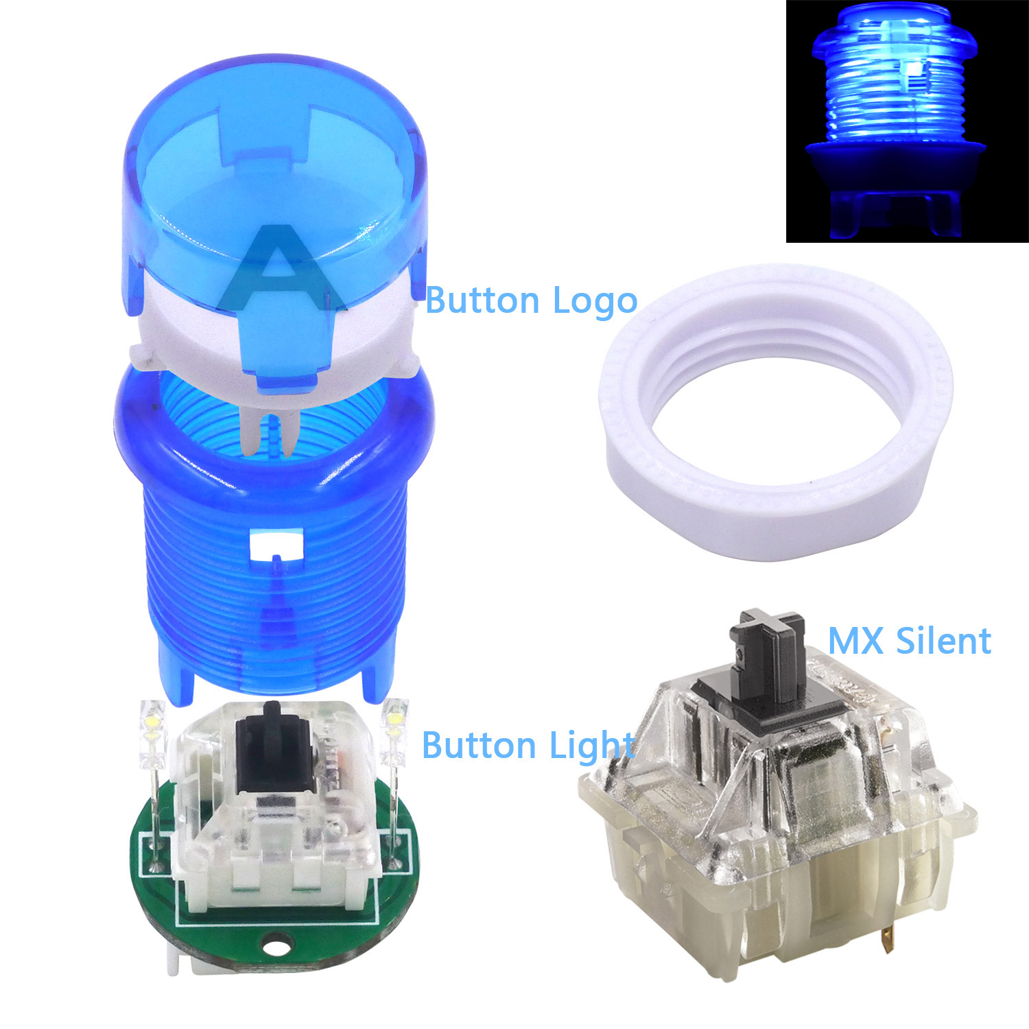 SJ @ JX ممر لعبة LED تحكم USB  - مراجعة Arcade Button Kit وسعره