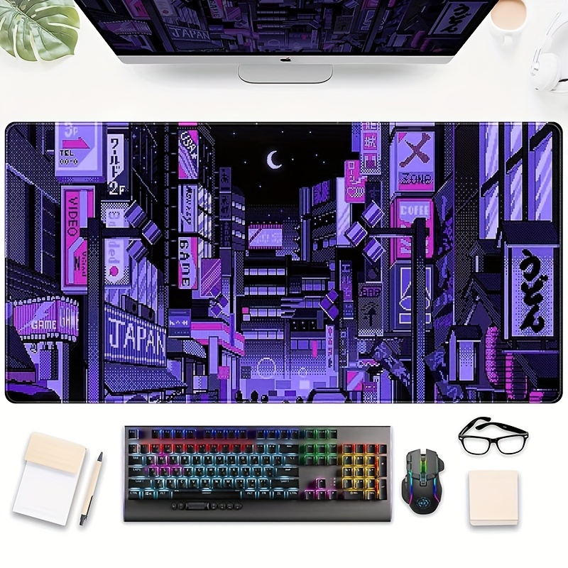 سجادة مكتب XXL Tokyo Street، ل - مراجعة Retro Gaming Desk Setup وسعره