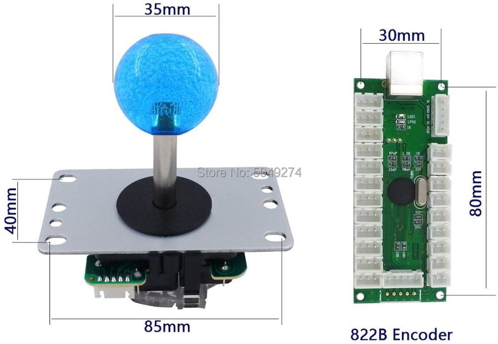 طقم أركيد DIY هيتبوكس، مشفر US - مراجعة Arcade Button Kit وسعره