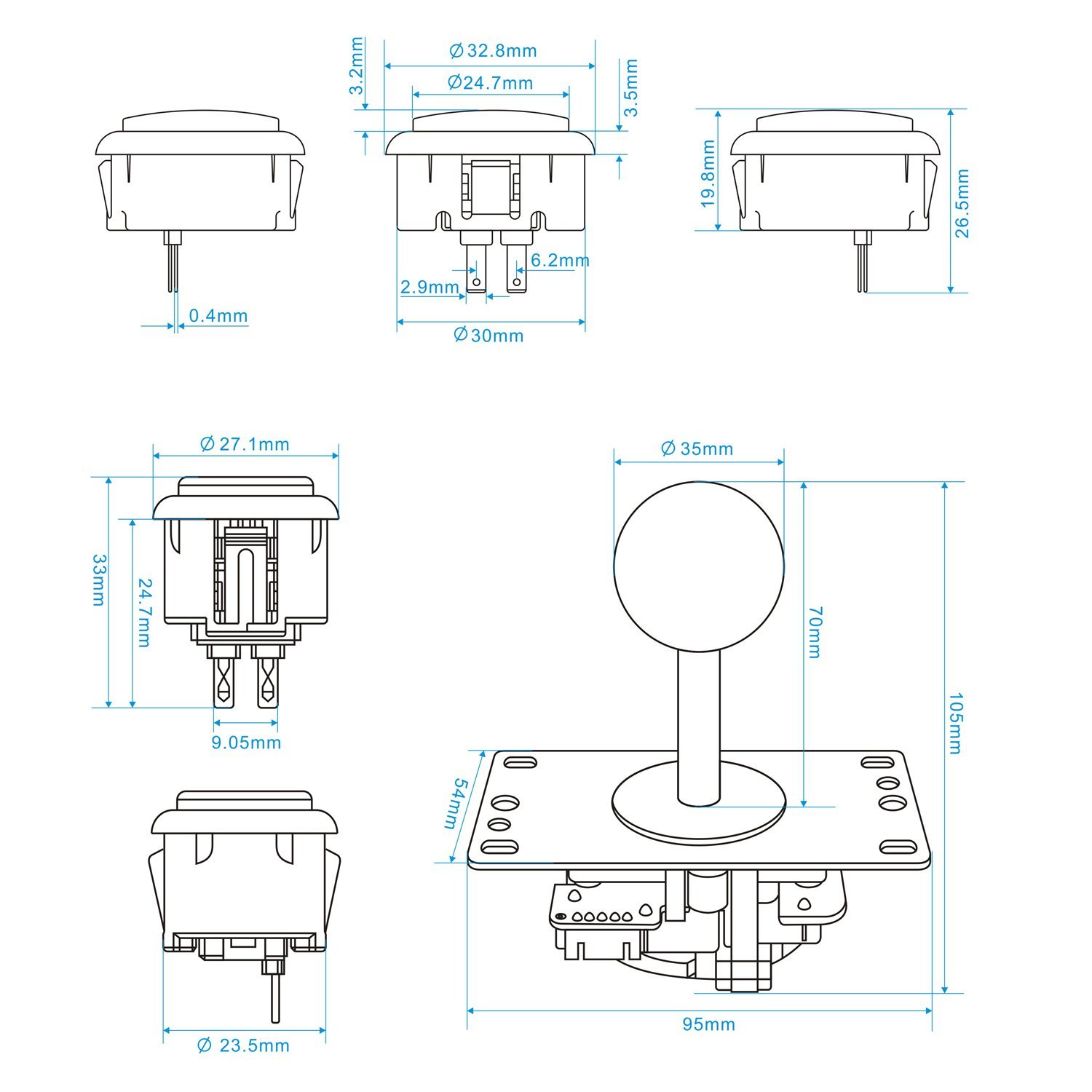 مجموعة ألعاب أركيد للتركيب الذ - مراجعة Arcade Button Kit وسعره