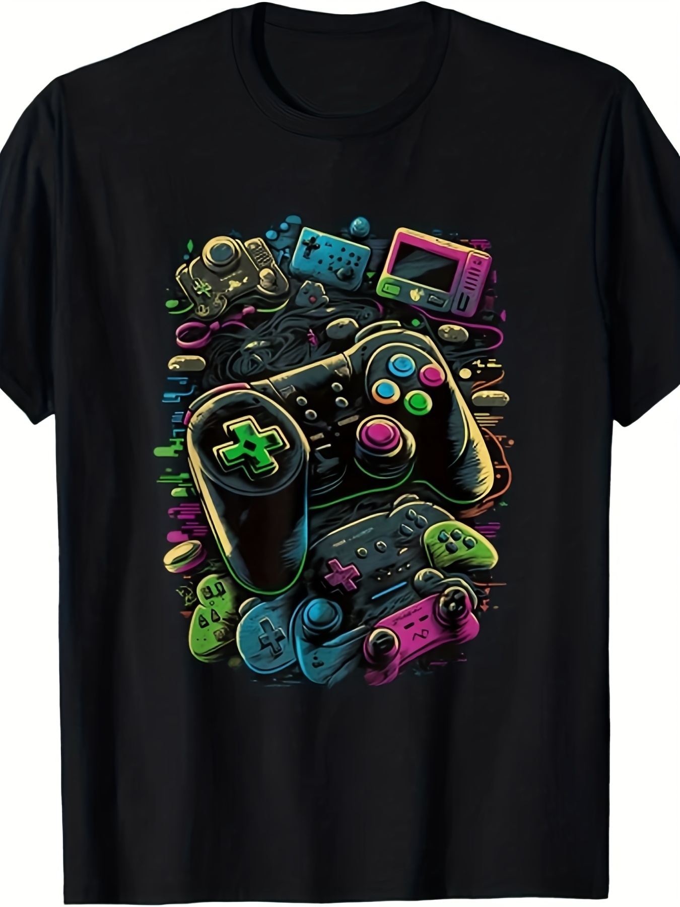 تي شيرت رجالي ونسائي بتصميم وح - مراجعة Retro Gaming Icons وسعره