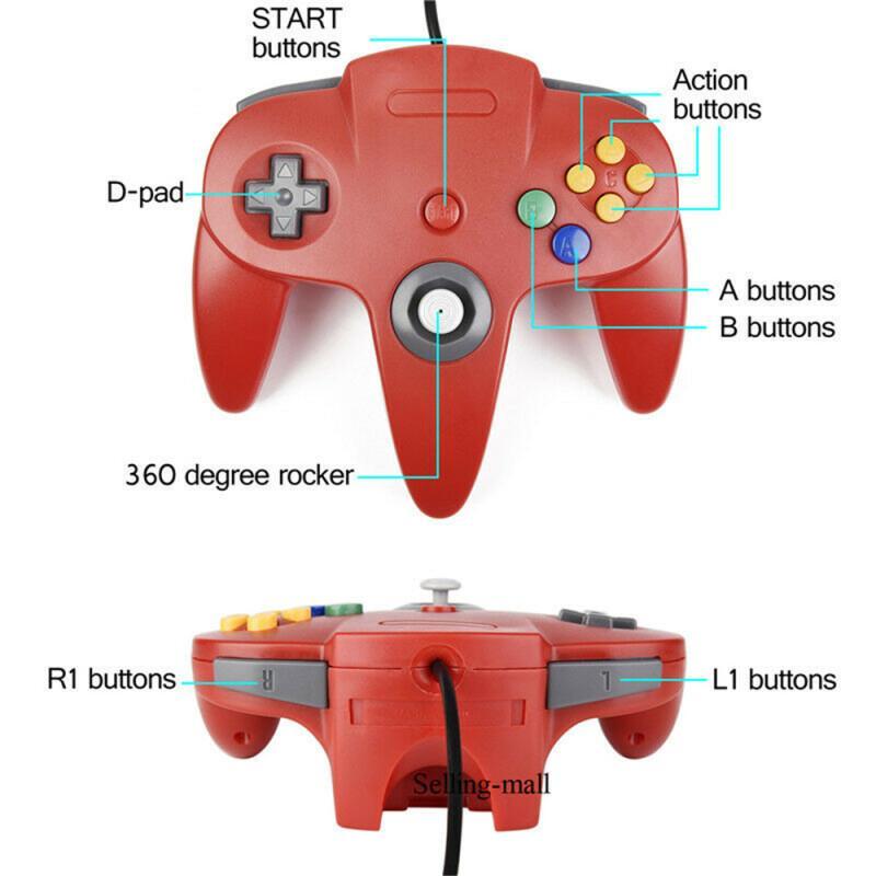 N64 تحكم كلاسيكي USB سلكي عن ب - مراجعة Retro Gaming Os وسعره