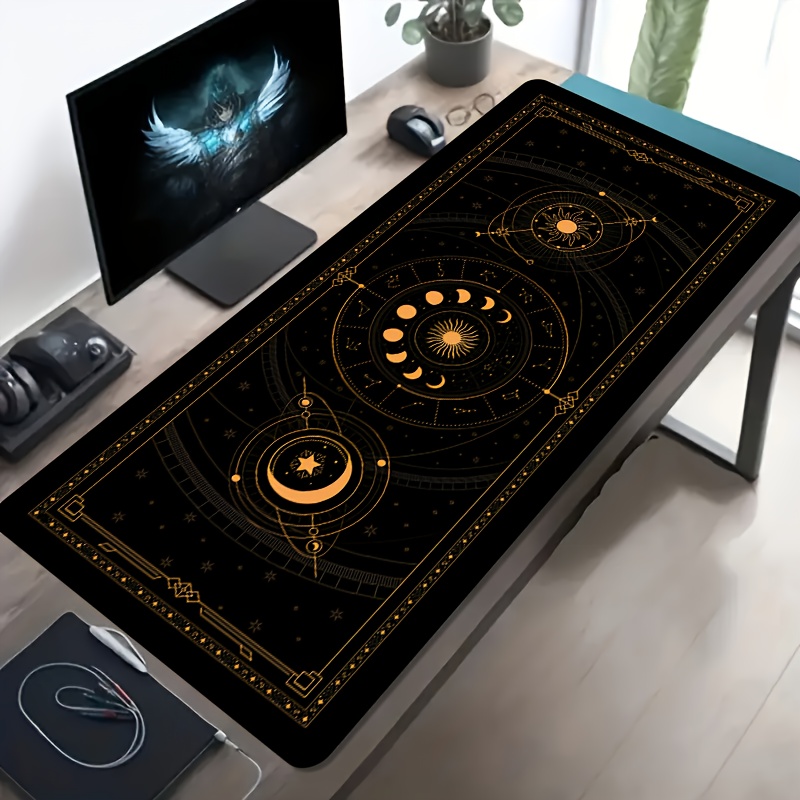 سجادة مكتب كبيرة بتصميم الأبرا - مراجعة Retro Gaming Desk Setup وسعره